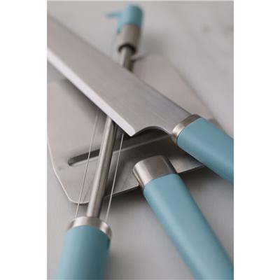 Emma Paslanmaz Çelik Peynir Tutucu Ve Kesici 24 Cm - Turkuaz