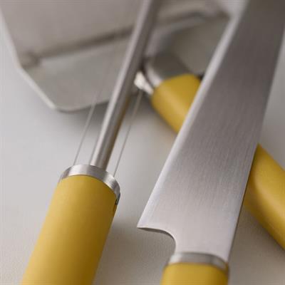 Emma Paslanmaz Çelik Peynir Tutucu Ve Kesici 24 Cm - Hardal