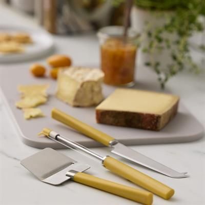 Emma Paslanmaz Çelik Peynir Tutucu Ve Kesici 24 Cm - Hardal