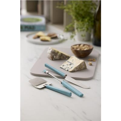 Emma Paslanmaz Çelik Peynir Tutucu Ve Kesici 24 Cm - Turkuaz