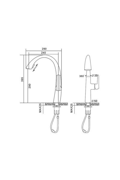 Energy Spiralli Evye Bataryası - Krom