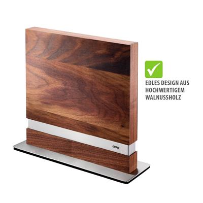 Enno Manyetik Bıçak Bloğu Yüksek Kaliteli Paslanmaz Çelik/Ceviz Ağacı