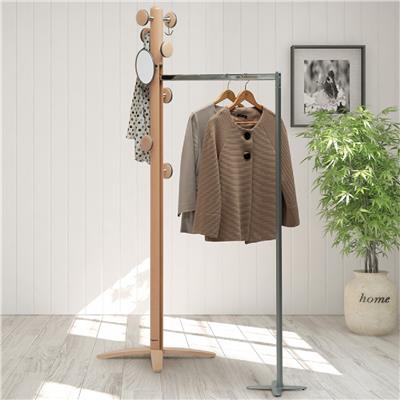 Espansiva Lux, Masif Kayın Ağacından Yapılmış, Katlanabilir Portmanto Askısı