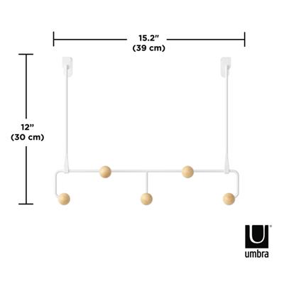 Estıque Beyaz 5Li Kapı Askısı