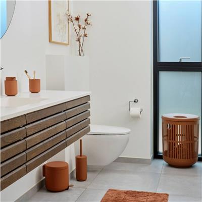 Fayans Banyo Paspası Terracotta Rengi %100 Pamuk 50x80 cm