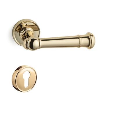 Fıgaro Rozetli Kapı Kolu Takımı Altın Rengi