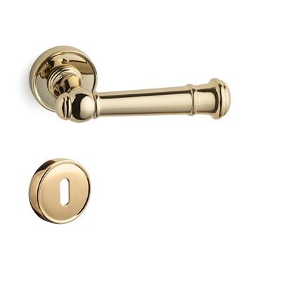 Fıgaro Rozetli Kapı Kolu Takımı Altın Rengi