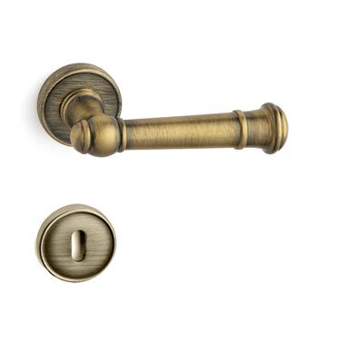 Fıgaro Rozetli Kapı Kolu Takımı Antik Rengi