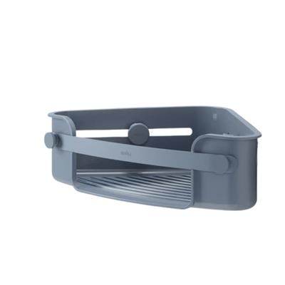 Flex Yapışkanlı Köşe Şampuanlığı Gri Mavi 30.5x23x8.6 cm