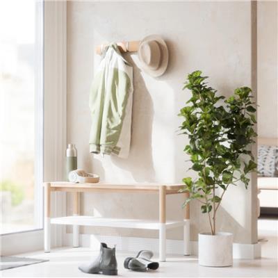 Flıp Doğal Ahşap 5Li Askılık