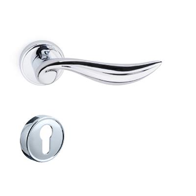 Flora Rozetli Kapı Kolu Takımı Krom Renk