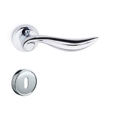 Flora Rozetli Kapı Kolu Takımı Krom Renk