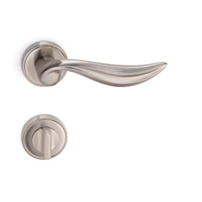 Flora Rozetli Kapı Kolu Takımı Saten  Renk