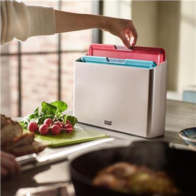 Folio Icon 4 Parça Kesme Tahtası Seti (Büyük - Multi Color)