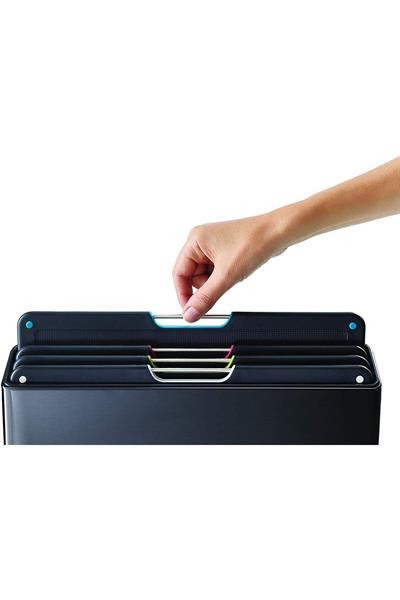 Folio Standlı Kesme Tahtası 4 Lü Siyah