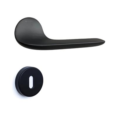 Fortuna Rozetli Kapı Kolu Takımı Siyah Renk