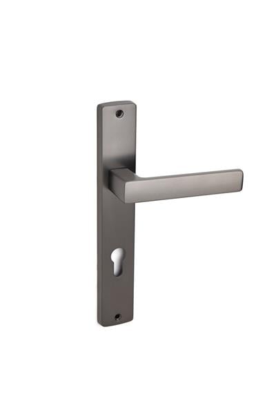 Fosıl Füme Renk Aynalı Kapı Kolu Takımı