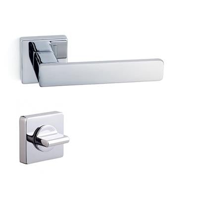 Fosil Rozetli Kapı Kolu Takımı Krom Renk