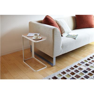 Frame Beyaz Yan Sehpa