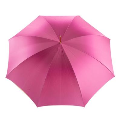 Fuşya Yıldız Çiçeği Çift Katlı Kumaş Şemsiyesi 93 cm