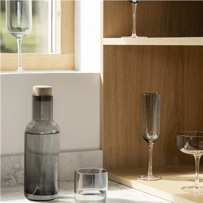 FUUMI 4lü Beyaz Şarap Kadehi Seti Füme Renk 310 ml