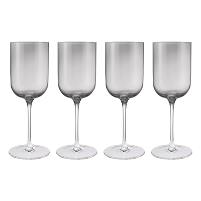 FUUMI 4lü Kırmızı Şarap Kadehi Seti Füme Renk 400 ml