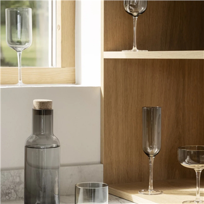 FUUMI 4lü Kırmızı Şarap Kadehi Seti Füme Renk 400 ml