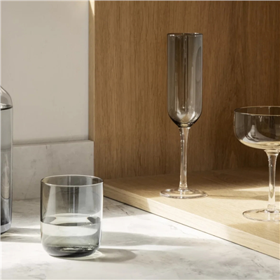 FUUMI 4lü Şampanya Kadehi Seti Füme Renk - 220 ml