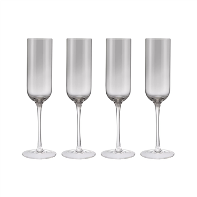 FUUMI 4lü Şampanya Kadehi Seti Füme Renk - 220 ml