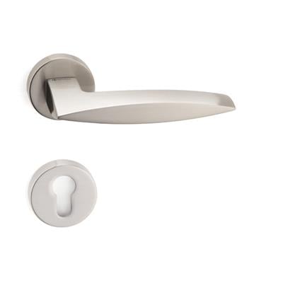 Garnet Rozetli Kapı Kolu Takımı Saten Renk