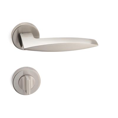 Garnet Rozetli Kapı Kolu Takımı Saten Renk