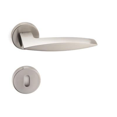 Garnet Rozetli Kapı Kolu Takımı Saten Renk