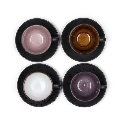 Gastro Seramik Fincan Ve Tabağı 4 Adet 24 Cl - Çap:10,3 Cm