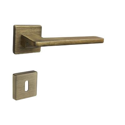 Gıada Rozetli Kapı Kolu Takımı Antik Renk