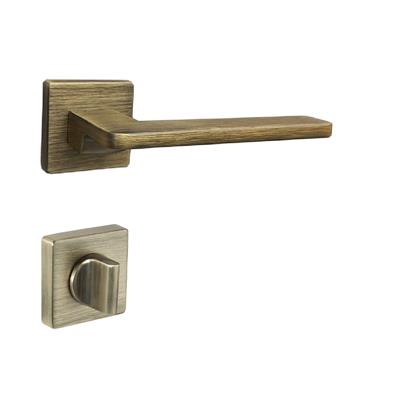 Gıada Rozetli Kapı Kolu Takımı Antik Renk