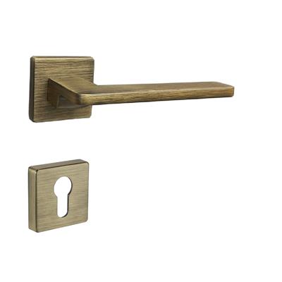 Gıada Rozetli Kapı Kolu Takımı Antik Renk