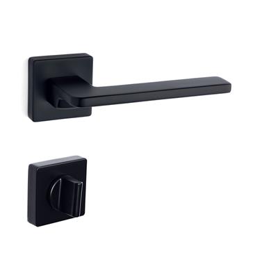 Gıada Rozetli Kapı Kolu Takımı Siyah Renk