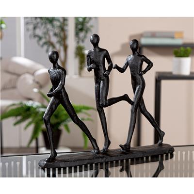 Gılde 3lü Heykel Poli Siyah L.6 cm G.29 cm Y.23 cm