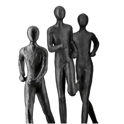 Gılde 3lü Heykel Poli Siyah L.6 cm G.29 cm Y.23 cm