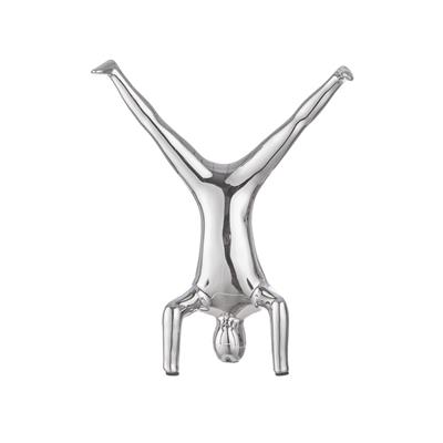 Gılde 3Lü İnsan Figürü Şekli Seramik Gümüş Renkli L.10 cm W.16 cm Y.27 cm