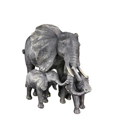 Gılde Dekoratif Fil Sentetik Reçine Siyah L.19 cm W.40 cm H.27 cm