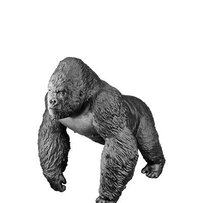 Gılde Dekoratif Goril Sentetik Reçine Siyah L.21 cm W.30 cm H.26 cm