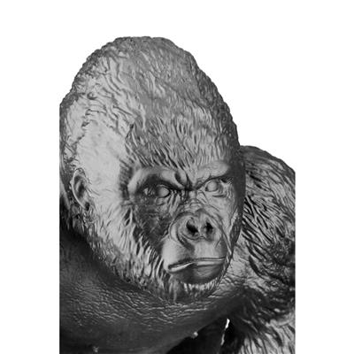 Gılde Dekoratif Goril Sentetik Reçine Siyah L.29 cm W.42 cm H.36 cm