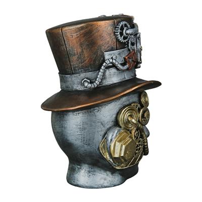 Gılde Dekoratif Obje Başlık Sentetik Reçine Gümüş Renkli L.18 cm W.16 cm H.20 cm