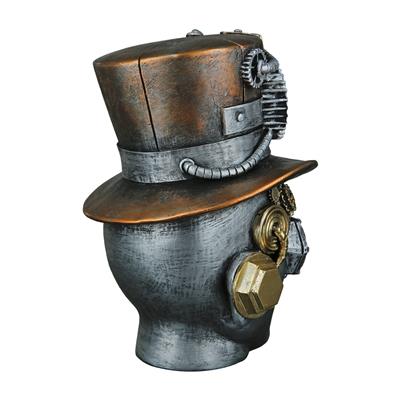 Gılde Dekoratif Obje Başlık Sentetik Reçine Gümüş Renkli L.18 cm W.16 cm H.20 cm