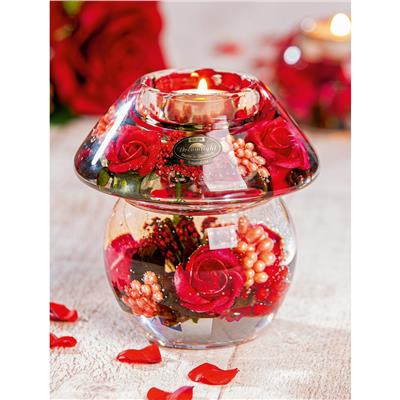 Gılde Dreamlight Tealight Mumluk Noblesse Smart Cam Kırmızı Y.11 cm D.11 cm