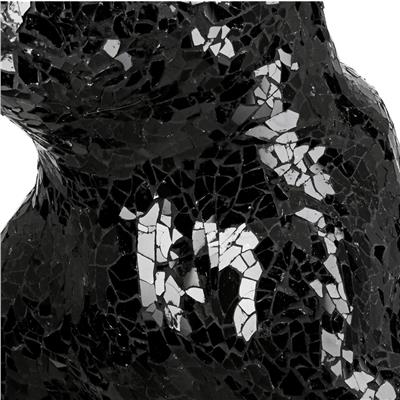 Gılde Figür Köpek Bulldog Kristal Cam Siyah L.23 cm W.48 cm H.38 cm