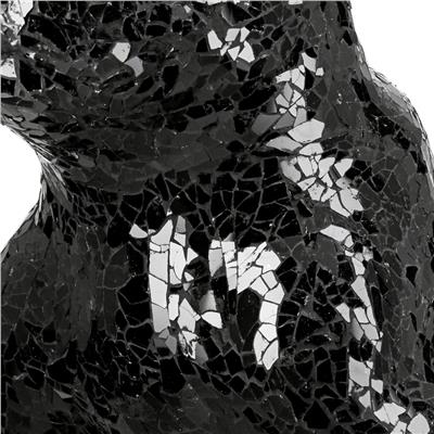 Gılde Figür Köpek Bulldog Kristal Cam Siyah L.24 cm W.40 cm H.38 cm