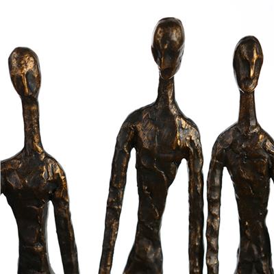 Gılde Heykel Grup Metal Bronz Renkli L.11 cm W.40 cm H.35 cm