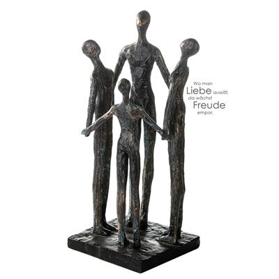 Gılde Heykel Grup Sentetik Reçine Bronz Renkli L.12 cm W.12 cm H.30 cm